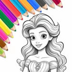 princess coloring book android application logo